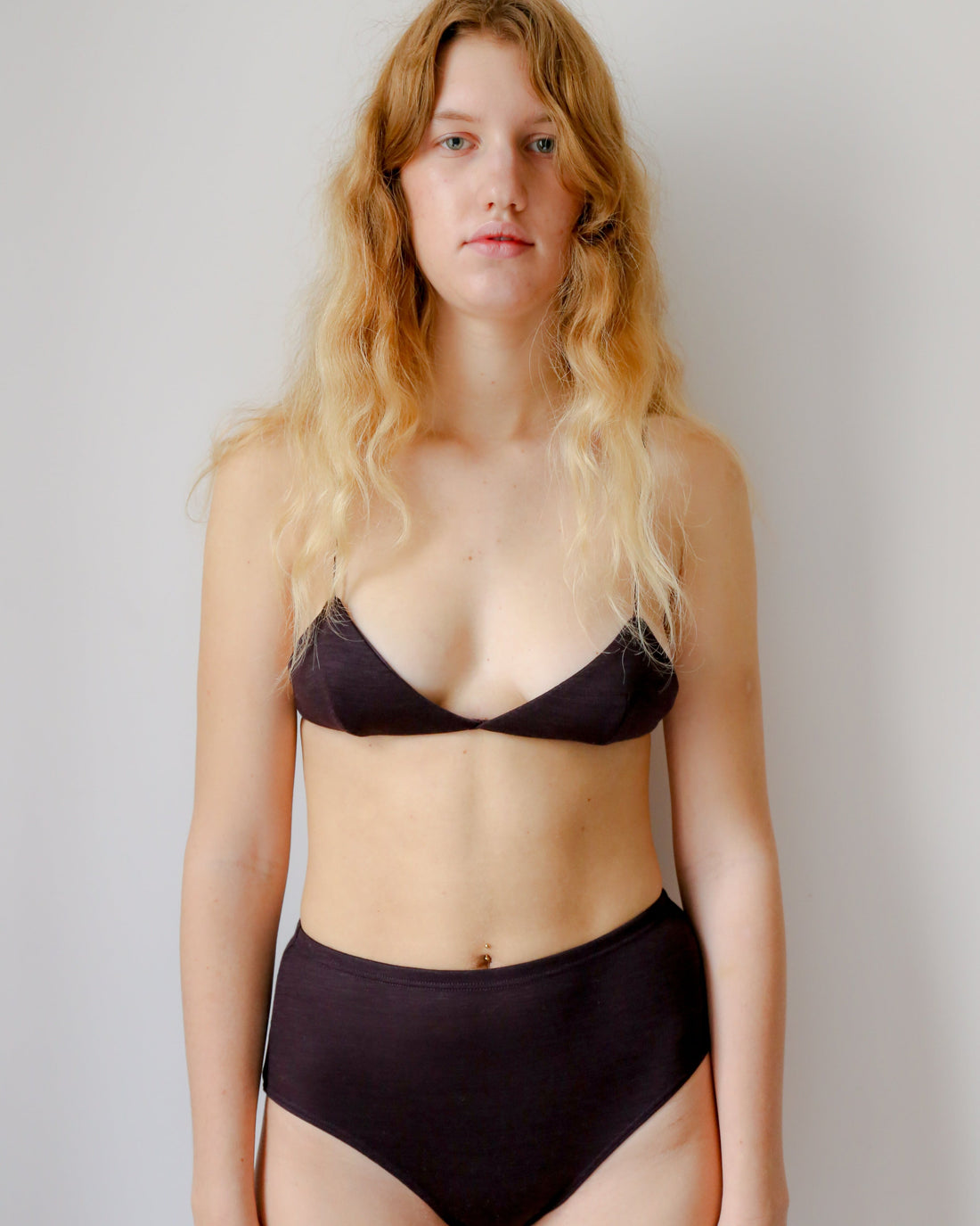 Wool triangle Bra