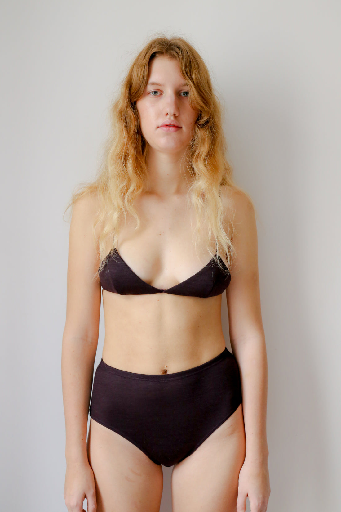 Wool triangle Bra