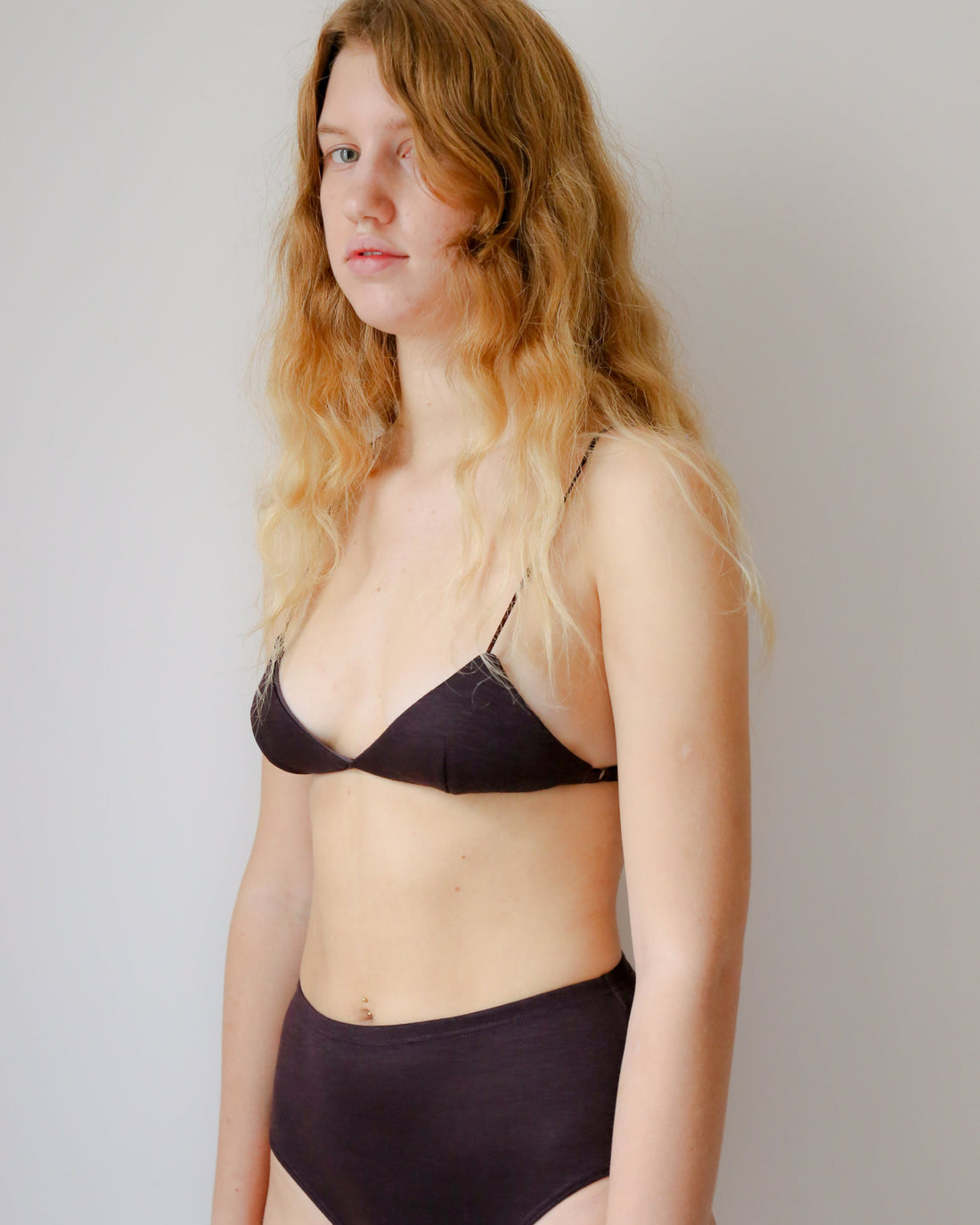 Wool triangle Bra