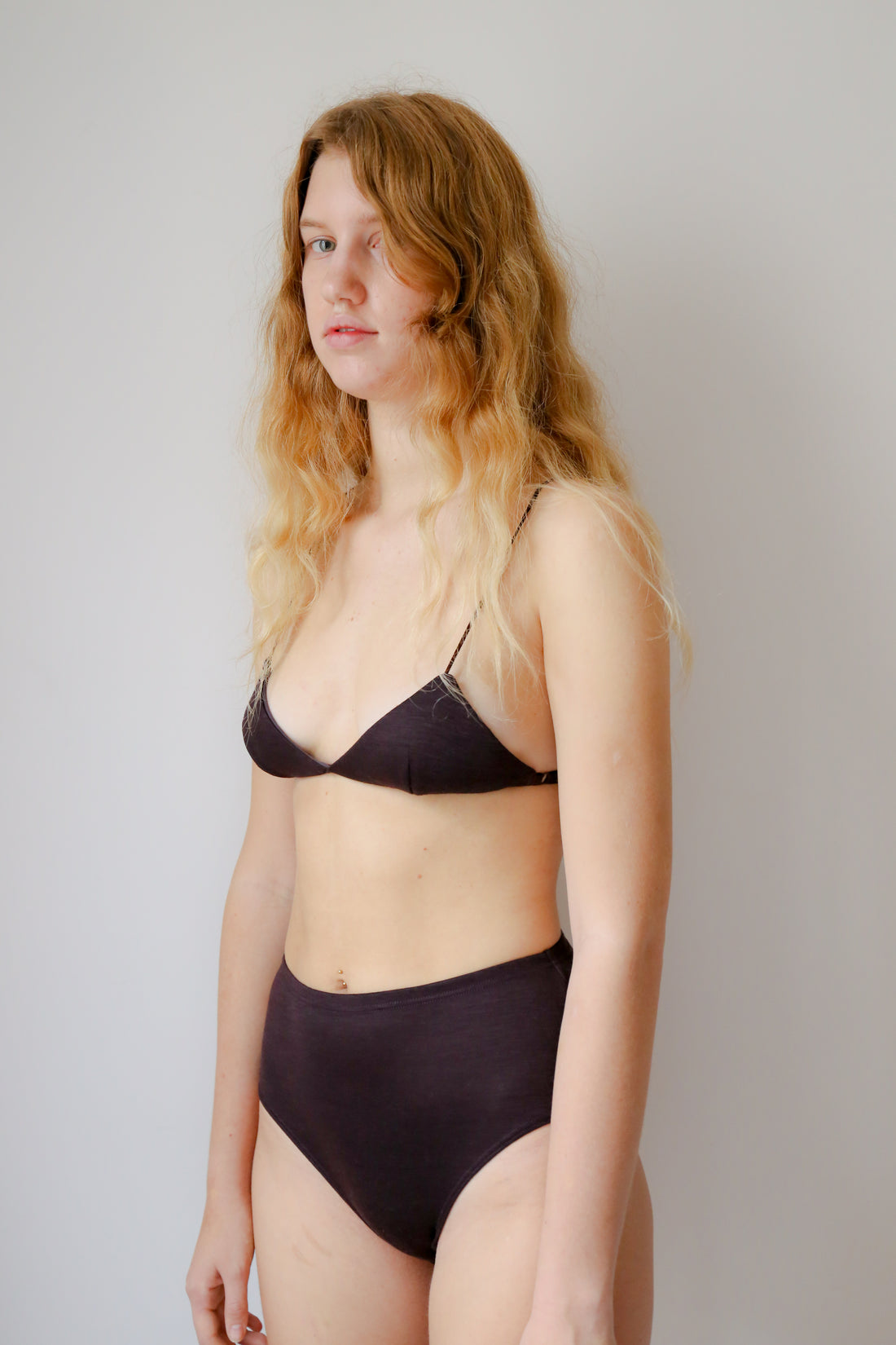 Wool triangle Bra