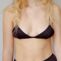 Wool triangle Bra