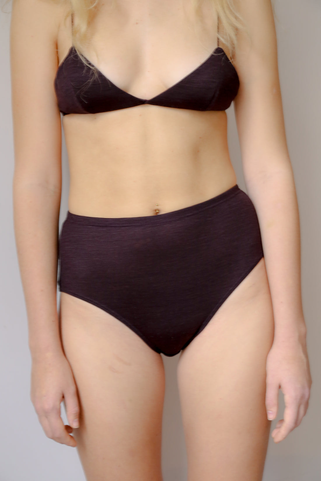 Wool triangle Bra