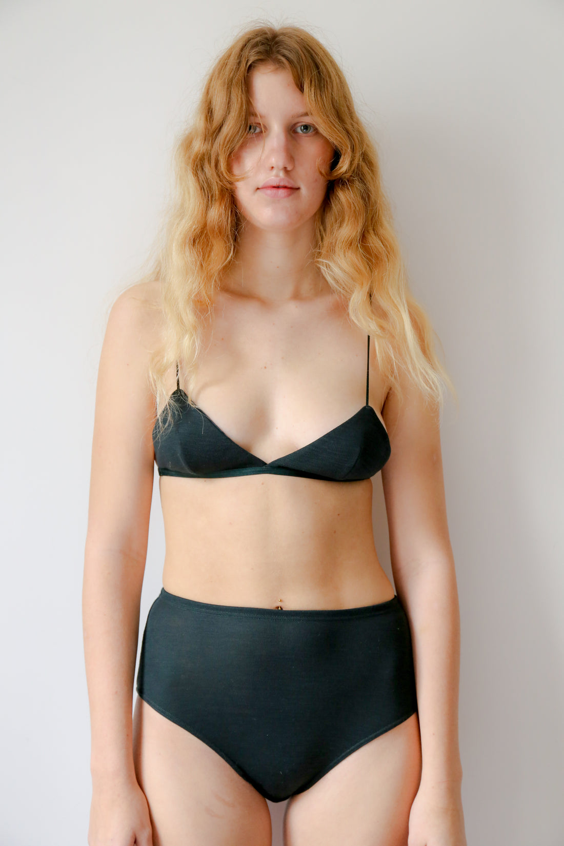 Wool triangle Bra