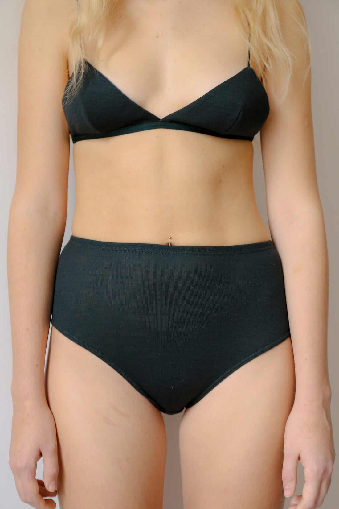 Wool triangle Bra
