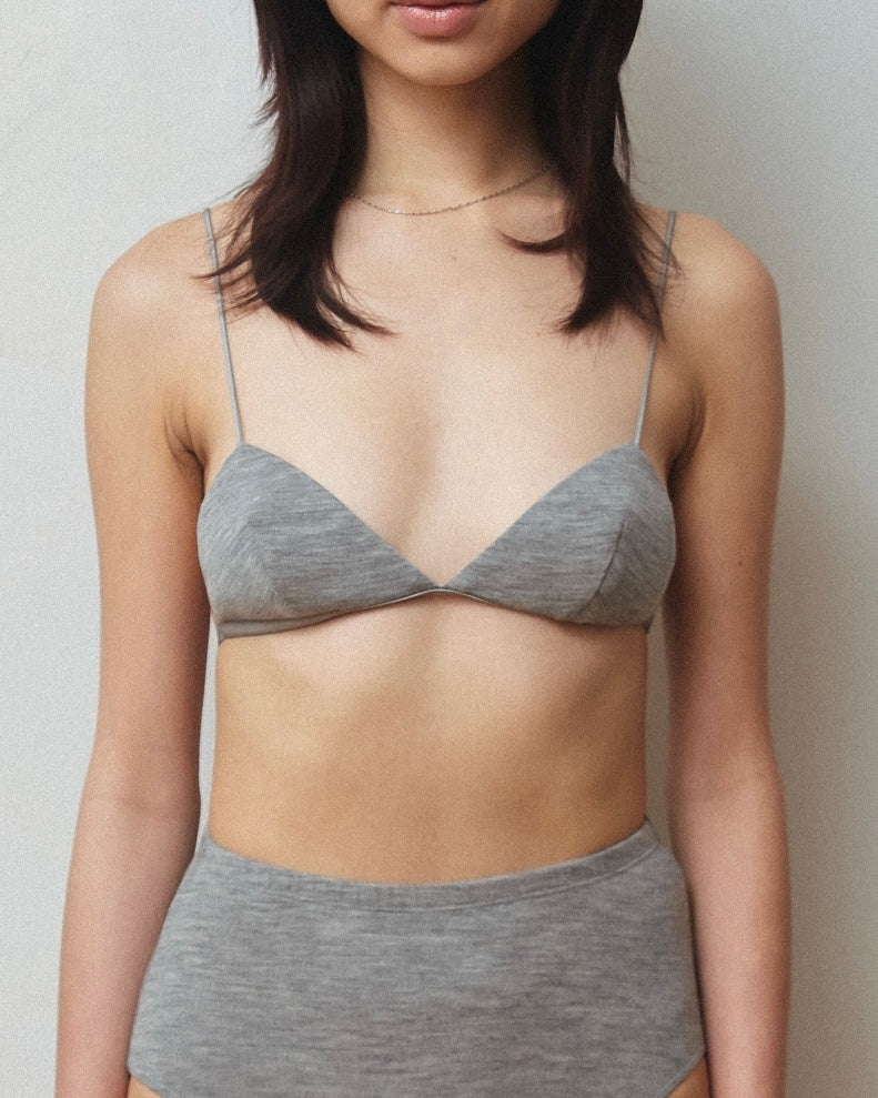 Wool triangle Bra