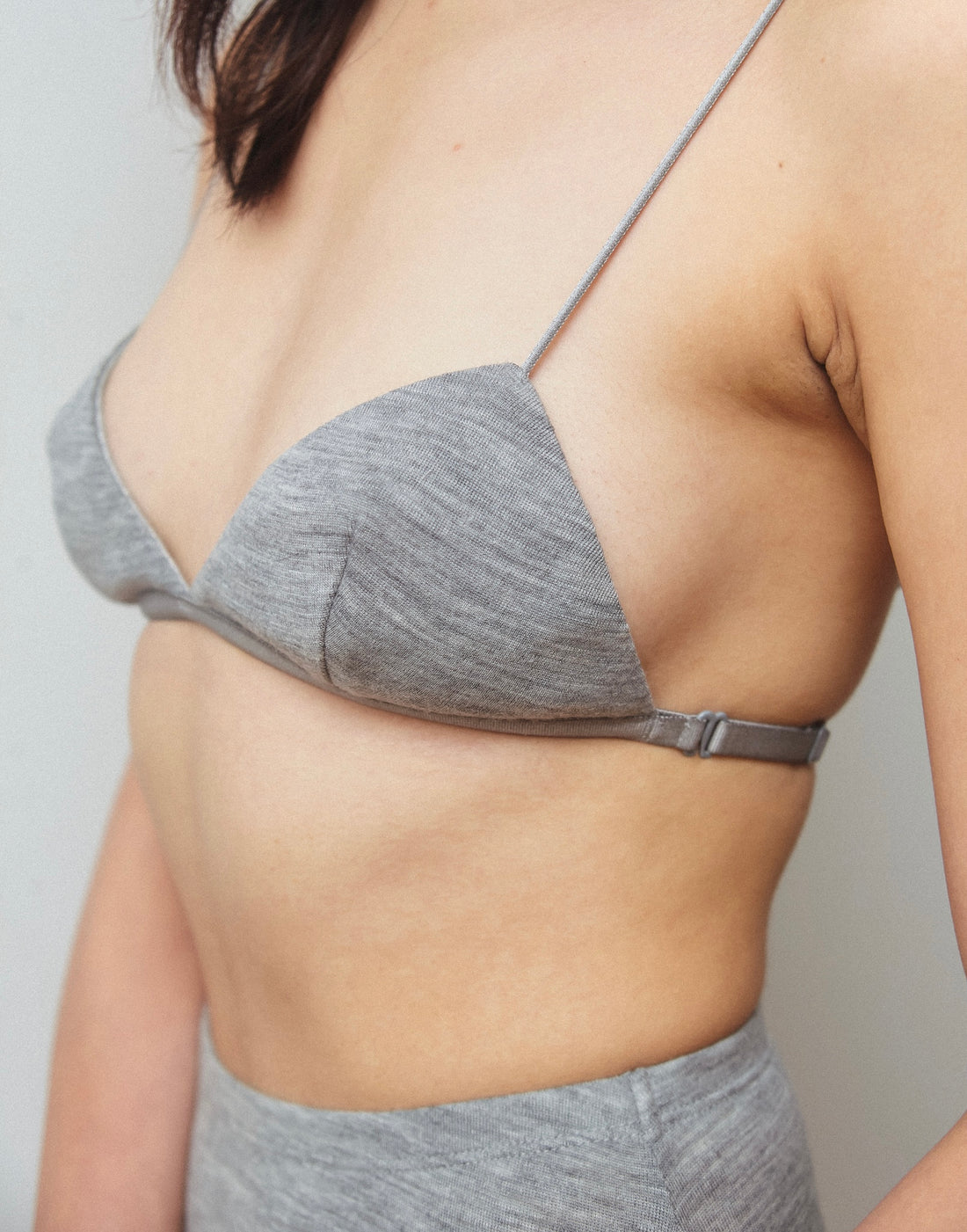 Wool triangle Bra