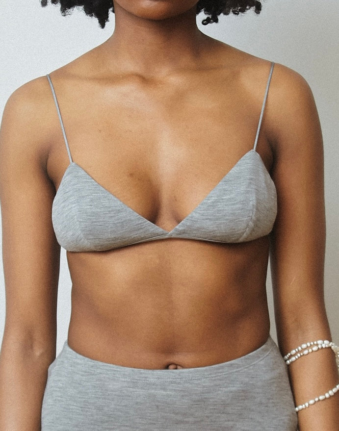 Wool triangle Bra