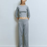 FlowerMesh Cotton 3/4 Sleeve Tshirts