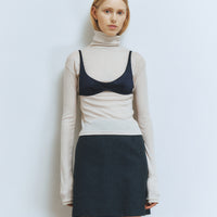 【NEW】Merino Wool 100% Sheer Turtle Neck