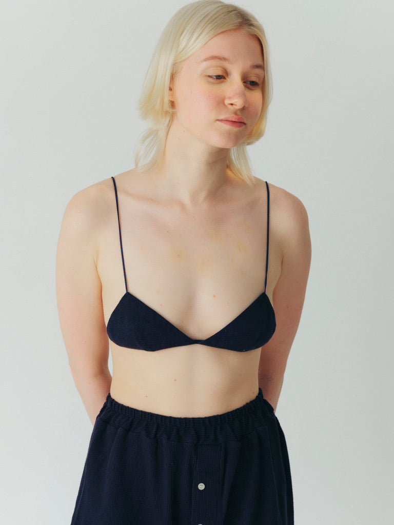 Wool triangle Bra