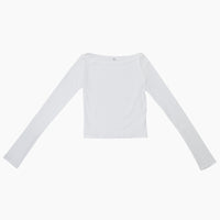 【NEW】Boat Neck Long Tee