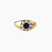 【NEW】Stone×Pearl Flower Ring