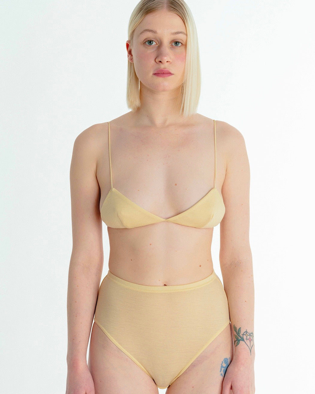 Wool triangle Bra