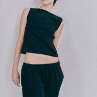 【NEW】Cotton Boat Neck Tanktop