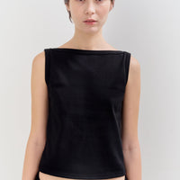 【NEW】Cotton Boat Neck Tanktop