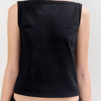 【NEW】Cotton Boat Neck Tanktop