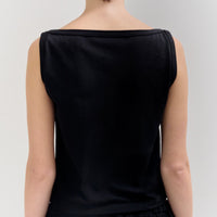 【NEW】Cotton Boat Neck Tanktop