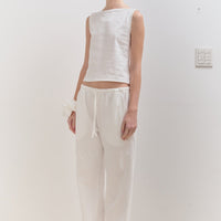 【NEW】Cotton Boat Neck Tanktop
