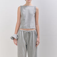 【NEW】Cotton Boat Neck Tanktop