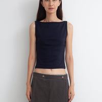【NEW】Boat Neck Tanktop