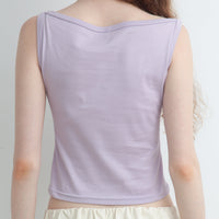【NEW】Boat Neck Tanktop
