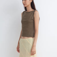 【NEW】Boat Neck Tanktop