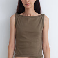 【NEW】Boat Neck Tanktop