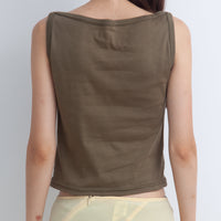 【NEW】Boat Neck Tanktop