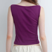 【NEW】Boat Neck Tanktop