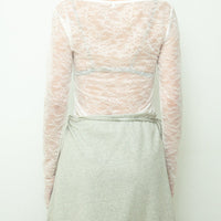 【NEW】Lace Boat Neck T-shirts