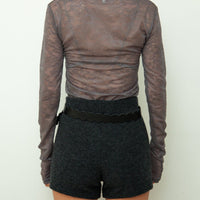 【NEW】Lace Boat Neck T-shirts