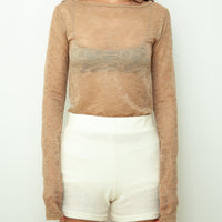 【NEW】Lace Boat Neck T-shirts