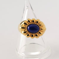 【NEW】Flower Stone Ring(Lapis lazuli)
