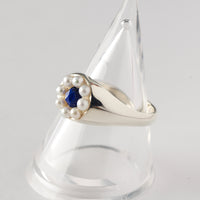 【NEW】Stone×Pearl Flower Ring