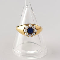 【NEW】Stone×Pearl Flower Ring