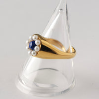 【NEW】Stone×Pearl Flower Ring