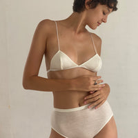 Wool triangle Bra