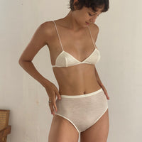 Wool triangle Bra