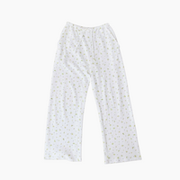 Flower Dots Cotton Easy Pants