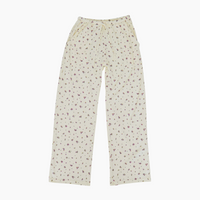 Flower Dots Cotton Easy Pants