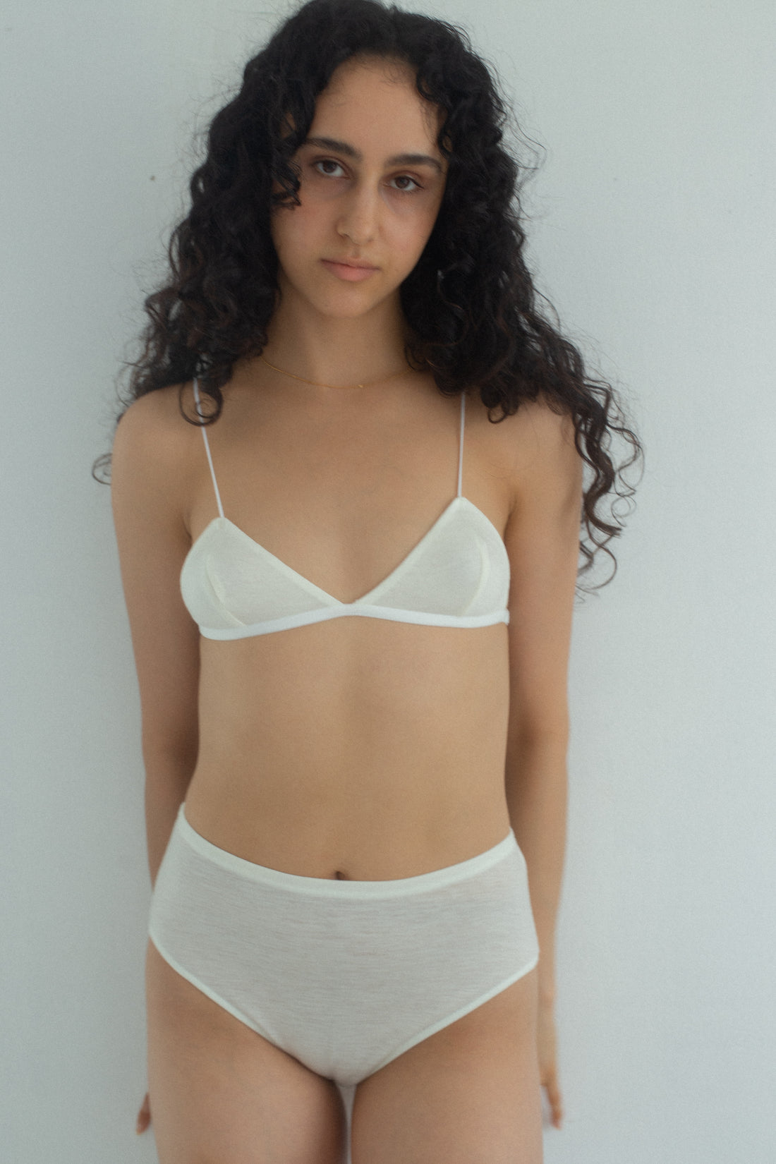 Wool triangle Bra