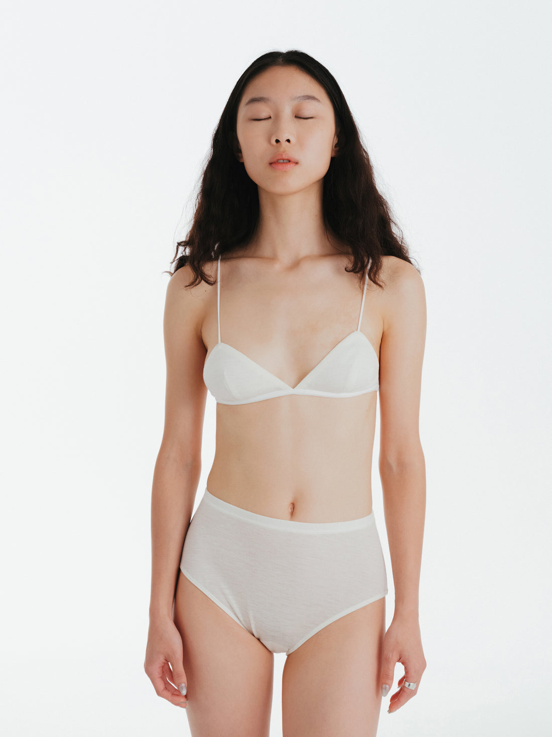 Wool triangle Bra