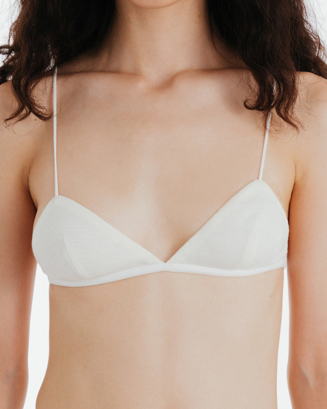 Wool triangle Bra