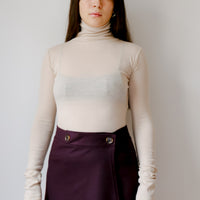 【NEW】Merino Wool 100% Sheer Turtle Neck