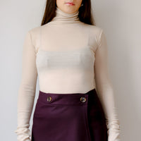 【NEW】Merino Wool 100% Sheer Turtle Neck