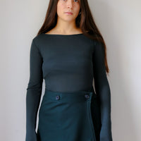 【NEW】Merino Wool 100% Sheer Long Sleeve Tops