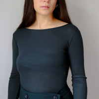 【NEW】Merino Wool 100% Sheer Long Sleeve Tops