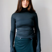 【NEW】Merino Wool 100% Sheer Turtle Neck