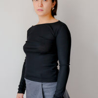 【NEW】Merino Wool 100% Sheer Long Sleeve Tops