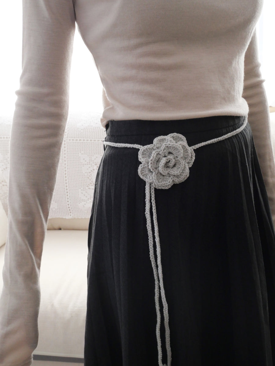 2way Knit Rose Choker